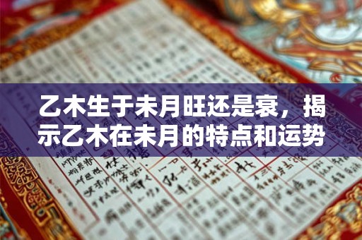 乙木生于未月旺还是衰,揭示乙木在未月的特点和运势走向 乙木生于未月旺还是衰,揭示乙木在未月的特点和运势走向