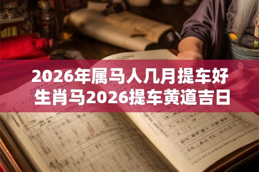 2026年属马人几月提车好 生肖马2026提车黄道吉日