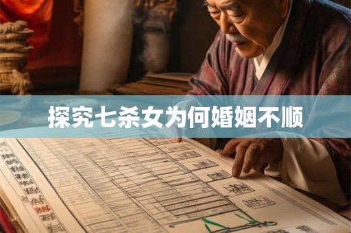 探究七杀女为何婚姻不顺