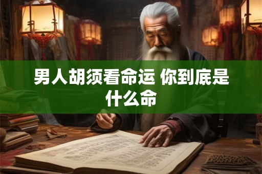 男人胡须看命运 你到底是什么命