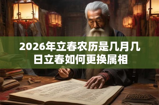 2026年立春农历是几月几日立春如何更换属相