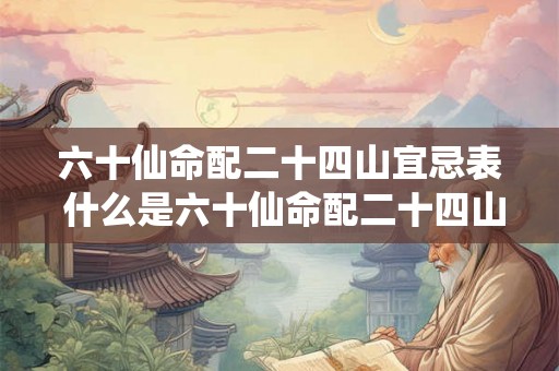 六十仙命配二十四山宜忌表 什么是六十仙命配二十四山的宜忌表
