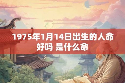 1975年1月14日出生的人命好吗 是什么命