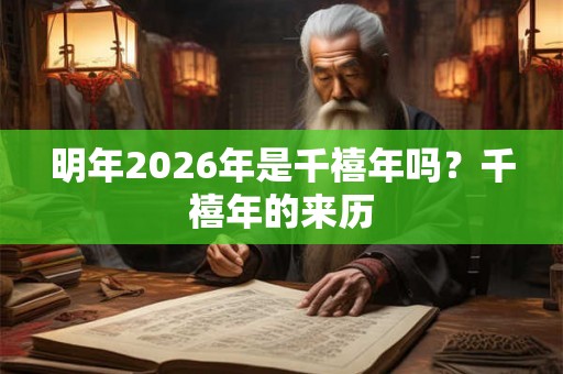明年2026年是千禧年吗？千禧年的来历