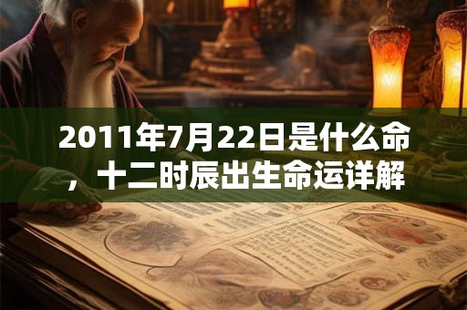 2011年7月22日是什么命，十二时辰出生命运详解