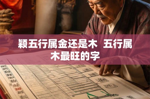 颖五行属金还是木  五行属木最旺的字