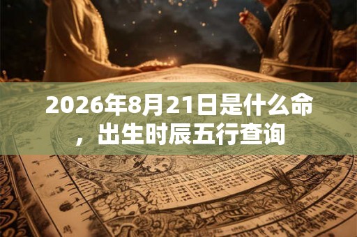 2026年8月21日是什么命，出生时辰五行查询