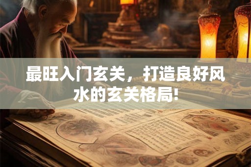 最旺入门玄关，打造良好风水的玄关格局!