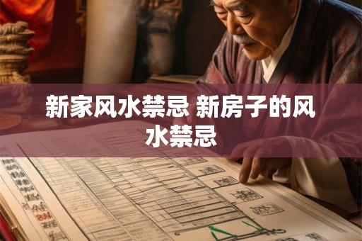 新家风水禁忌 新房子的风水禁忌