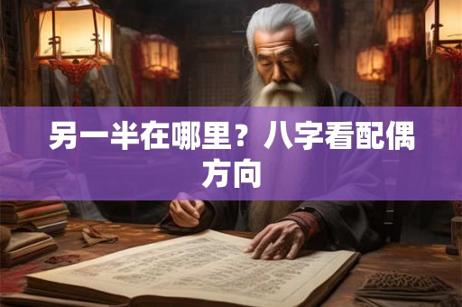 另一半在哪里?八字看配偶方向 另一半在哪里?八字看配偶方向