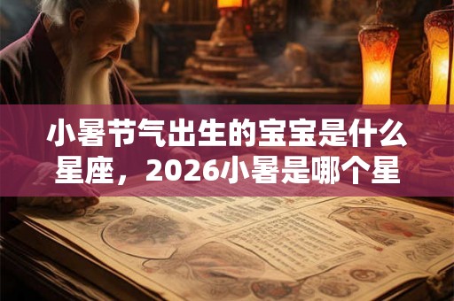 小暑节气出生的宝宝是什么星座，2026小暑是哪个星座？
