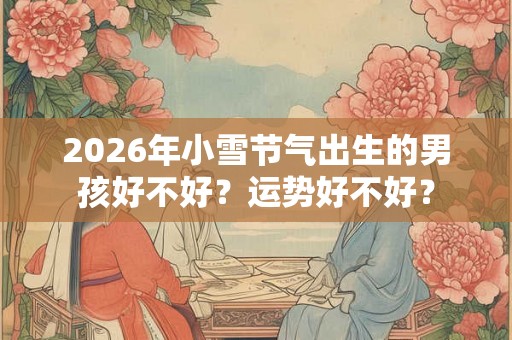 2026年小雪节气出生的男孩好不好?运势好不好? 2026年小雪节气出生的男孩好不好?运势好不好?
