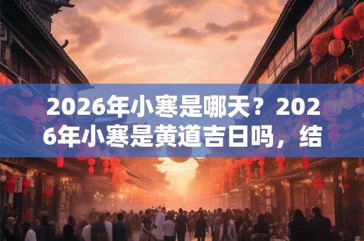 2026年小寒是哪天？2026年小寒是黄道吉日吗，结婚好吗？