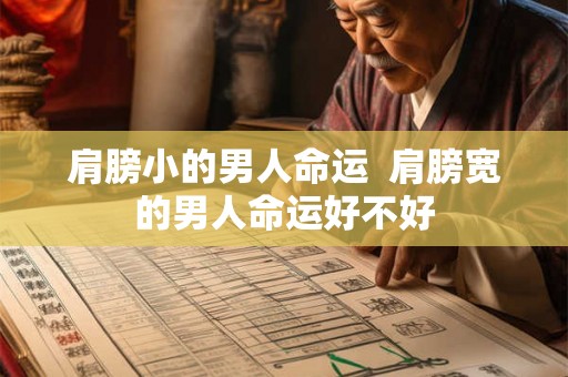 肩膀小的男人命运  肩膀宽的男人命运好不好