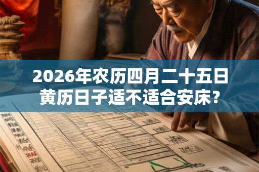 2026年农历四月二十五日黄历日子适不适合安床？