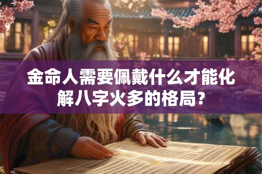 金命人需要佩戴什么才能化解八字火多的格局? 金命人需要佩戴什么才能化解八字火多的格局?