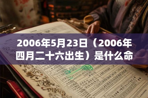 2006年5月23日(2006年四月二十六出生)是什么命_命运如何 2006年5月23日(2006年四月二十六出生)是什么命_命运如何