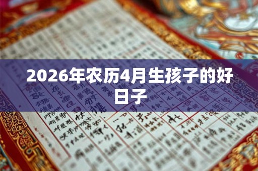 2026年农历4月生孩子的好日子