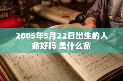 2005年5月22日出生的人命好吗 是什么命