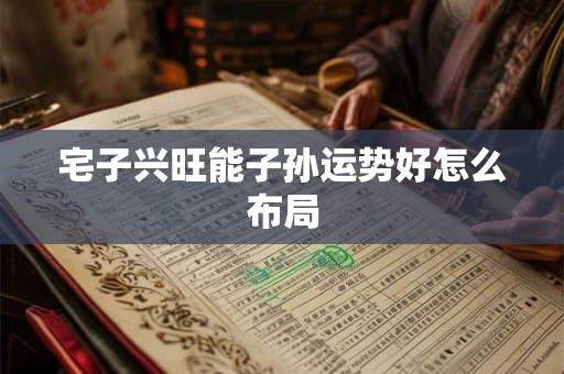 宅子兴旺能子孙运势好怎么布局