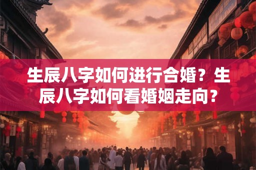 生辰八字如何进行合婚?生辰八字如何看婚姻走向? 生辰八字如何进行合婚?生辰八字如何看婚姻走向?