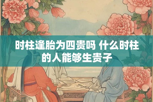 时柱逢胎为四贵吗 什么时柱的人能够生贵子