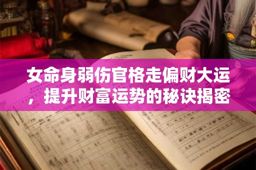 女命身弱伤官格走偏财大运，提升财富运势的秘诀揭密