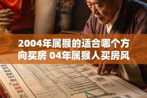 2004年属猴的适合哪个方向买房 04年属猴人买房风水