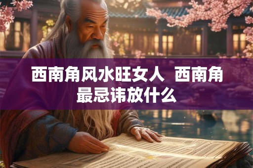 西南角风水旺女人  西南角最忌讳放什么