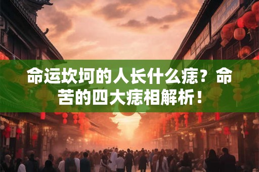 命运坎坷的人长什么痣?命苦的四大痣相解析! 命运坎坷的人长什么痣?命苦的四大痣相解析!