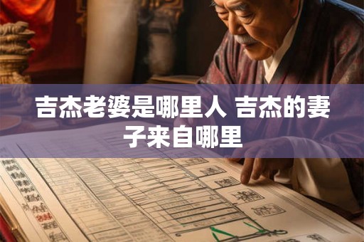 吉杰老婆是哪里人 吉杰的妻子来自哪里
