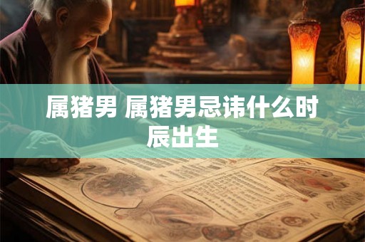 属猪男 属猪男忌讳什么时辰出生 属猪男 属猪男忌讳什么时辰出生