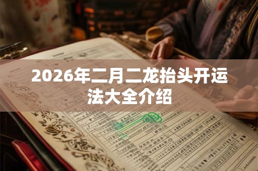 2026年二月二龙抬头开运法大全介绍