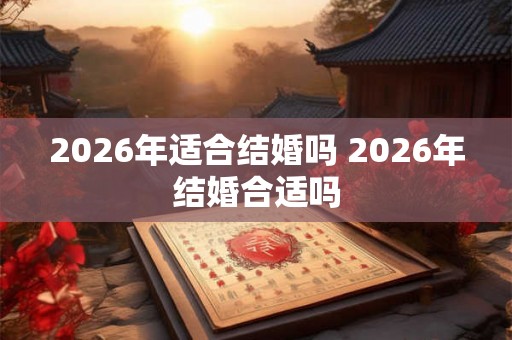 2026年适合结婚吗 2026年结婚合适吗