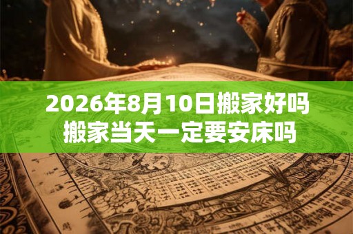 2026年8月10日搬家好吗 搬家当天一定要安床吗