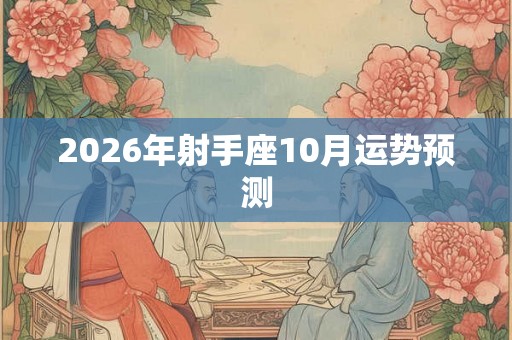 2026年射手座10月运势预测