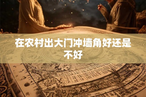 在农村出大门冲墙角好还是不好