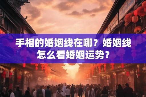 手相的婚姻线在哪？婚姻线怎么看婚姻运势？