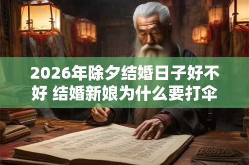 2026年除夕结婚日子好不好 结婚新娘为什么要打伞 2026年除夕结婚日子好不好 结婚新娘为什么要打伞