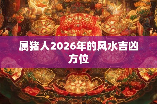 属猪人2026年的风水吉凶方位