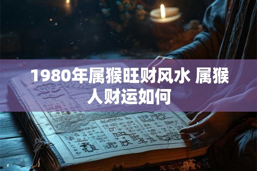 1980年属猴旺财风水 属猴人财运如何