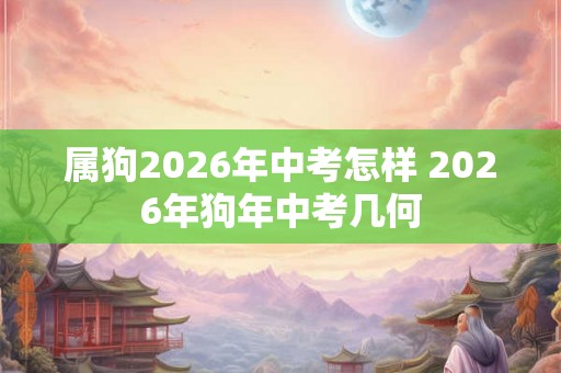 属狗2026年中考怎样 2026年狗年中考几何 属狗2026年中考怎样 2026年狗年中考几何