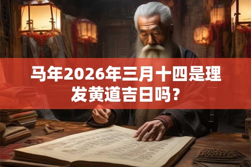 马年2026年三月十四是理发黄道吉日吗? 马年2026年三月十四是理发黄道吉日吗?