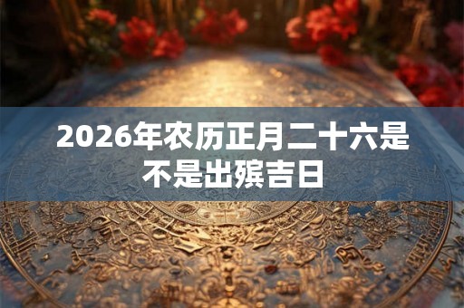 2026年农历正月二十六是不是出殡吉日