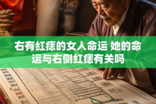 右有红痣的女人命运 她的命运与右侧红痣有关吗