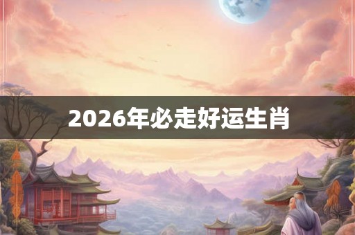 2026年必走好运生肖
