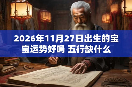 2026年11月27日出生的宝宝运势好吗 五行缺什么