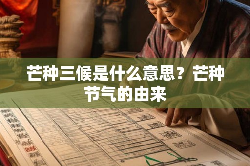 芒种三候是什么意思?芒种节气的由来 芒种三候是什么意思?芒种节气的由来