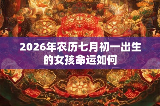 2026年农历七月初一出生的女孩命运如何