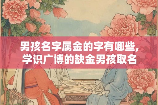 男孩名字属金的字有哪些,学识广博的缺金男孩取名